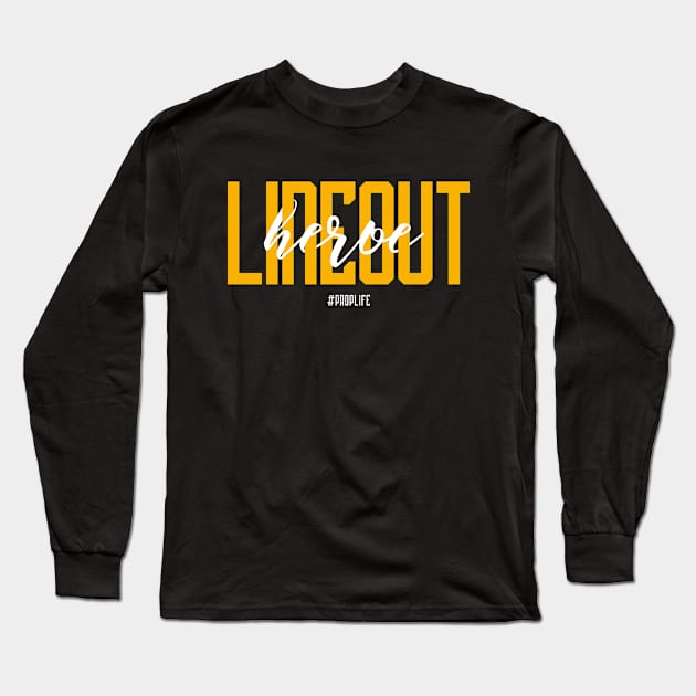 LineOut Heroe Long Sleeve T-Shirt by CLArtworks